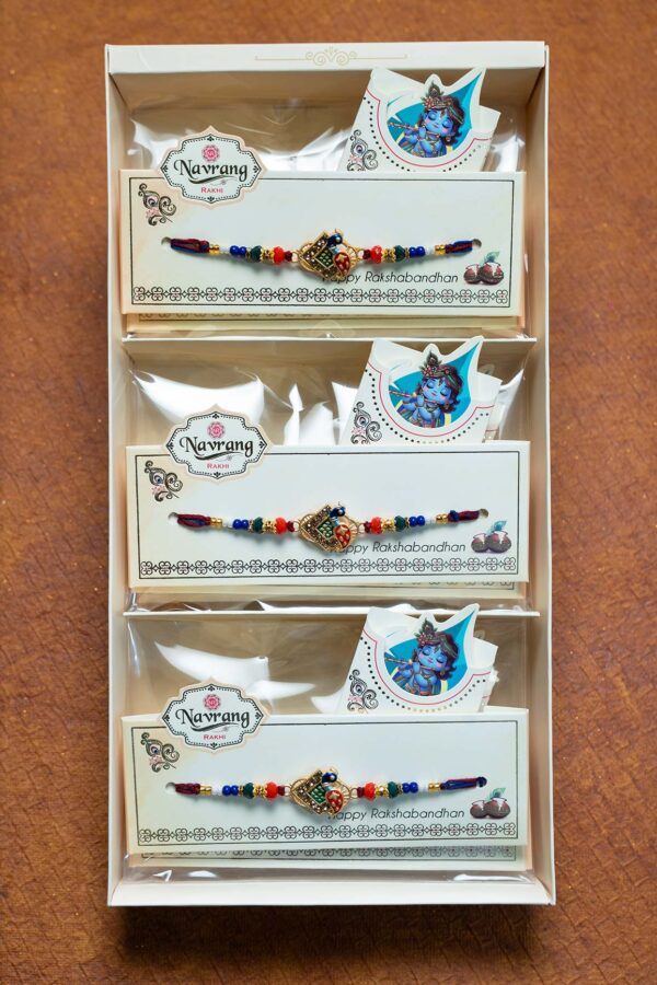 Metal Pandel mor rakhi - Image 3