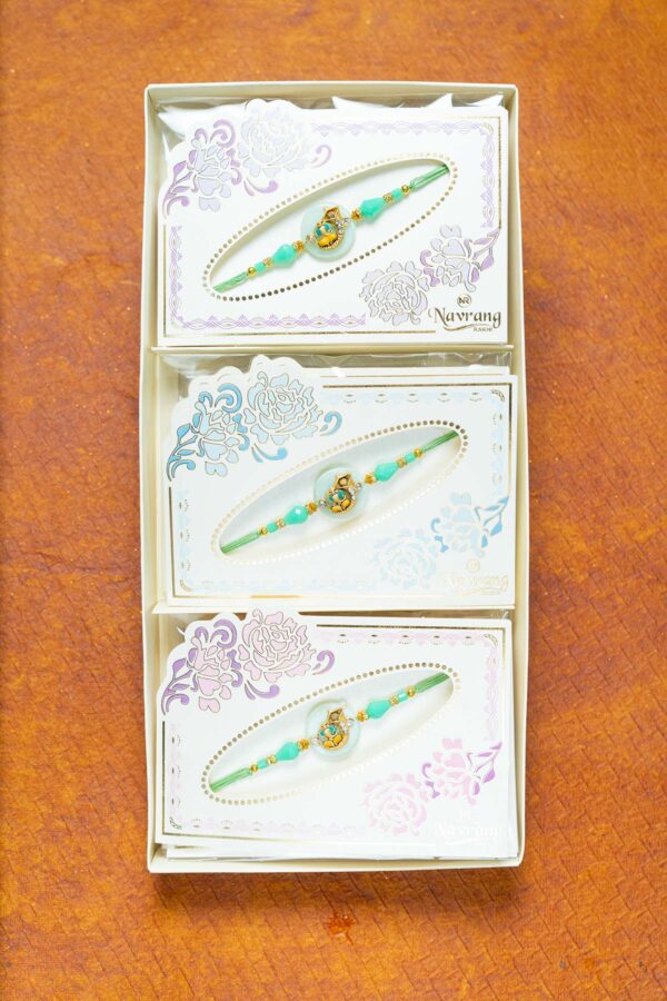 Golden Ganesha Charm Rakhi