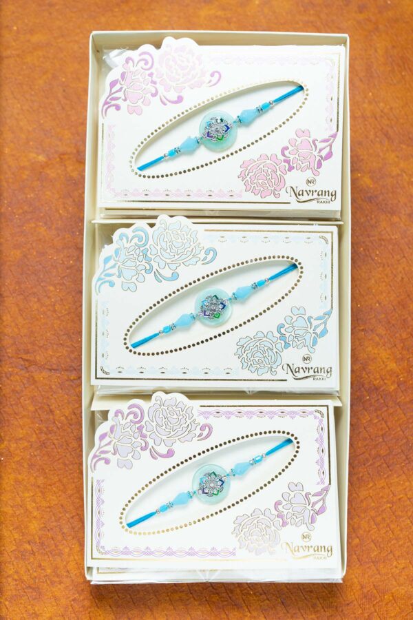 Pastel shade Flower Rakhi