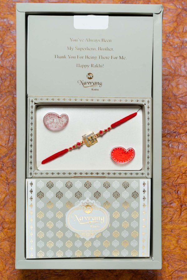 Regal Radiance AD Stone Rakhi