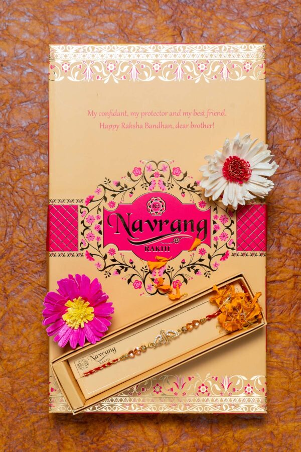 Khatu Shyam Silver-Toned Serenity Rakhi