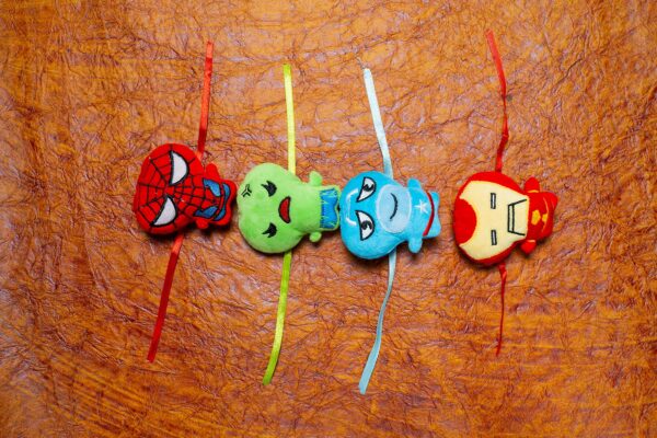 Embroidery Teddy Face Rakhi